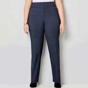 Avenue Super Stretch Straight Leg Navy Trouser NEW